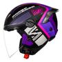 Imagem de Capacete Norisk Neo Vizion Preto Roxo Fosco