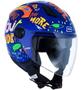 Imagem de Capacete Norisk Orion Free (aberto) - Azul/laranja