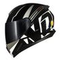 Imagem de Capacete Norisk Razor Full Preto e Branco Mais Viseira Camaleão