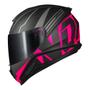 Imagem de Capacete Norisk Razor Full Preto e Rosa Fosco Mais Viseira Fumê