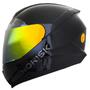 Capacete Norisk Razor Monocolor Preto + Viseira Dourada Imagem de Capacete Norisk Razor Monocolor Preto + Viseira Dourada