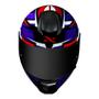 Imagem de Capacete norisk razor sharp azul vermelho brilhante