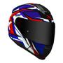 Imagem de Capacete Norisk Razor Sharp Azul Vermelho e Branco