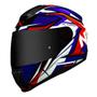 Imagem de Capacete Norisk Razor Sharp Azul Vermelho e Branco