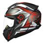 Imagem de Capacete Norisk Razor Sharp Preto e Vermelho Brilhante