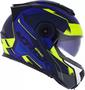 Imagem de Capacete Norisk Route FF345 Speedmax Fosco Azul, Amarelo Fluor (C/Viseira Solar)