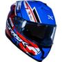 Imagem de Capacete Norisk Strada Circuit Azul/Vermelho/Branco Brilhante