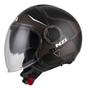 Imagem de Capacete Nzi Ringway Duo Xtrainer - Preto Branco Fosco