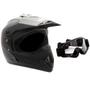 Imagem de Capacete off-road de motocicleta MMG DOT para adulto - preto fosco