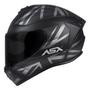 Imagem de Capacete Original Asx Draken Uk Fosco Preto Cinza