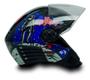 Imagem de Capacete P Moto Xopen Astronauta Preto Azul Brilha Escuro 56