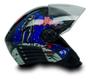 Imagem de Capacete P Moto Xopen Astronauta Preto Azul Brilha Escuro 58