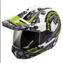 Imagem de Capacete Para Moto 3 Sport Stones Bieffe Branco/verde 58