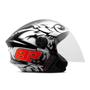 Imagem de Capacete Para Moto Aberto Masculino Feminino Personalizado New Liberty Three Pro Tork Gp 88 Adulto