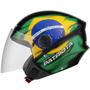 Imagem de Capacete Para Moto Aberto Pro Tork New  Liberty 3 Patriota Brasil Masculino Feminino