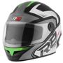 Imagem de Capacete Para Moto Feminino Masculino R8 Brilhante Pro Tork Fechado Integral Esportivo Vis. Cristal