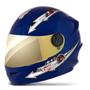 Imagem de Capacete Para Moto Infantil Fechado Pro Tork Liberty Four Kids Viseira Dourada Barato