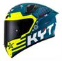 Imagem de Capacete Para Moto Kyt Tt Course Fuselage Yellow Blue