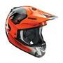 Imagem de Capacete para Motocross Thor Verge Vort - Laranja/Cinza