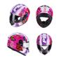 Imagem de Capacete Peels Fechado Spike Flow Feminino Borboletas Viseira Antirrisco