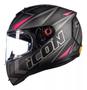 Imagem de Capacete Peels Icon 23 Fast Preto Fosco Rosa Moto Track Day