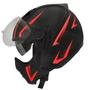 Imagem de Capacete Peels Mirage Storm Preto e Vermelho Tamanho:56Cor:Vermelho