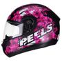 Imagem de Capacete peels spike blossom fosco preto com magenta