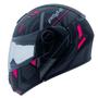 Imagem de Capacete Peels U-Rb2 Dynamic Preto Fosco com Pink