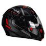 Imagem de Capacete Peels U-Rb2 Dynamic Preto Fosco com Vermelho