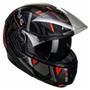 Imagem de Capacete Peels U-Rb2 Dynamic Preto Fosco com Vermelho