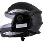 Imagem de Capacete Preto Tamanho 60 ProTork Viseira Cristal Casco Em ABS E Cinta Jugular Com Fecho Revestido Em EPS