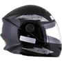 Imagem de Capacete Preto Tamanho 60 ProTork Viseira Cristal Casco Em ABS E Cinta Jugular Com Fecho Revestido Em EPS