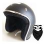 Imagem de Capacete Pro Tork Compact Preto + Bandana Skull Riders Tam. 58