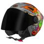 Imagem de Capacete Pro Tork New Liberty 3 Three American Wolf Fosco Viseira Fumê Aberto Moto