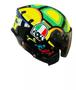 Imagem de Capacete pro tork tartaruga verde + viseira fumê envernizado moto aberto new liberty