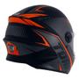 Imagem de Capacete R8 Preto e Laranja Tamanho 56 Pro Tork - CAP-567CZLR