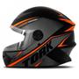 Imagem de Capacete R8 Preto e Laranja Tamanho 56 Pro Tork - CAP-567CZLR