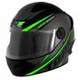 Imagem de Capacete R8 Preto e Verde Tamanho 56  Pro Tork - CAP-567CZVD