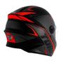 Imagem de Capacete R8 Preto e Vermelho Tamanho 60 Pro Tork  - CAP-569CZVM