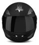 Imagem de Capacete R8 Unissex Moto Fechado Black Viseira Fumê New Liberty Four 4 Lançamento Viseira Fumê