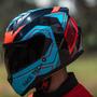 Imagem de Capacete Race Tech Sector Exilio  Azul/Vermelho 62/XL