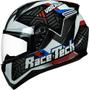 Imagem de Capacete Race Tech Sector Voltkon - Preto/Branco - 58 (M)