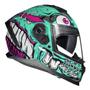 Imagem de Capacete Race Tech Volt Croc Verde Aqua Mais Viseira Fumê