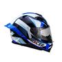 Imagem de Capacete Racer1 Rc1 Icone Branco Preto Azul Mais Viseira Rc1 Fume