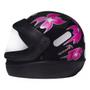 Imagem de Capacete San Marino Femme Moto Integral Fechado Motoboy Flor