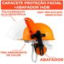 Imagem de Capacete Segurança Proteção Facial Policarbonato 7p Abafador 14db