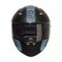 Imagem de Capacete Shiro Integral City com Óculos Interno SH-881SV American Native Preto Fosco e Turquesa