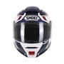 Imagem de Capacete Shoei Neotec 2 Respect TC-1 Branco com detalhes em azul e vermelho