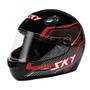 Imagem de Capacete Sky Gamma Preto Brilho Transf Cinza/vermelho 58 F016