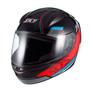 Imagem de Capacete Sky Two Anos 90 Preto Fosco Transf Azul/vermelho 56 F016